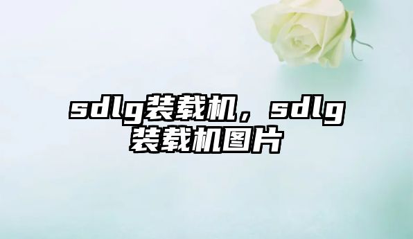 sdlg裝載機(jī)，sdlg裝載機(jī)圖片