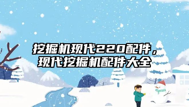 挖掘機現(xiàn)代220配件，現(xiàn)代挖掘機配件大全