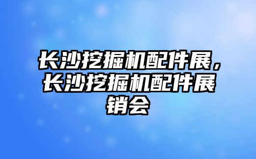 長沙挖掘機配件展，長沙挖掘機配件展銷會