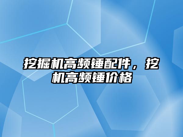 挖掘機高頻錘配件，挖機高頻錘價格