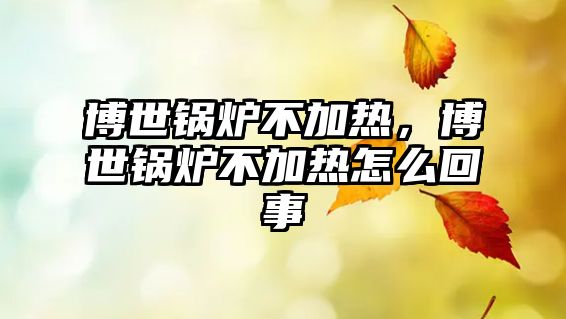 博世鍋爐不加熱，博世鍋爐不加熱怎么回事