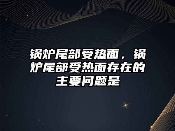 鍋爐尾部受熱面，鍋爐尾部受熱面存在的主要問(wèn)題是