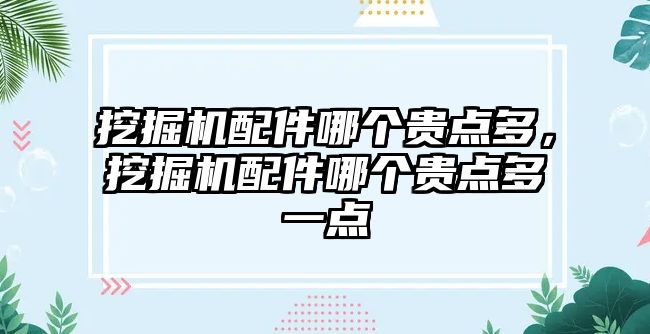 挖掘機配件哪個貴點多，挖掘機配件哪個貴點多一點