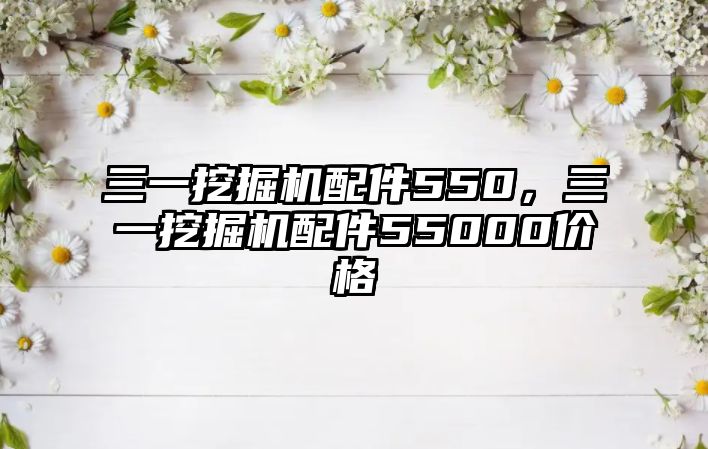 三一挖掘機配件550，三一挖掘機配件55000價格