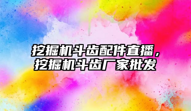 挖掘機斗齒配件直播，挖掘機斗齒廠家批發(fā)