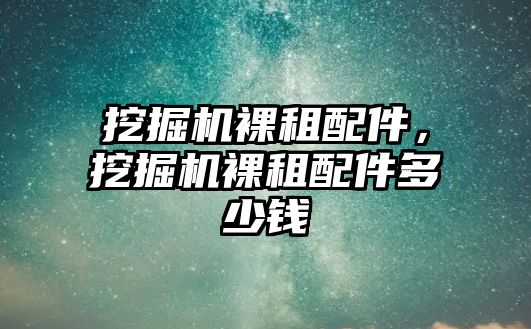 挖掘機裸租配件，挖掘機裸租配件多少錢