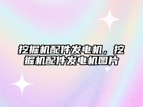 挖掘機配件發(fā)電機，挖掘機配件發(fā)電機圖片