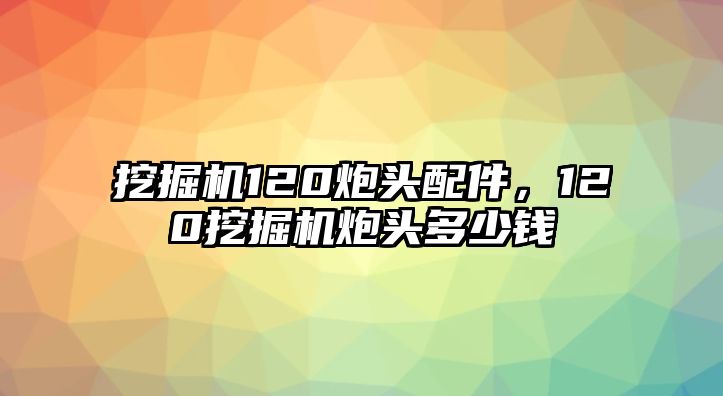 挖掘機120炮頭配件，120挖掘機炮頭多少錢