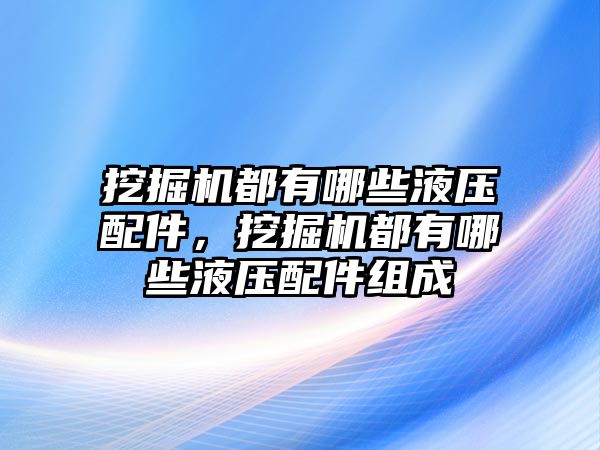 挖掘機都有哪些液壓配件，挖掘機都有哪些液壓配件組成