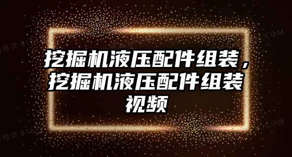 挖掘機(jī)液壓配件組裝，挖掘機(jī)液壓配件組裝視頻