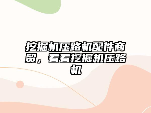 挖掘機壓路機配件商貿，看看挖掘機壓路機