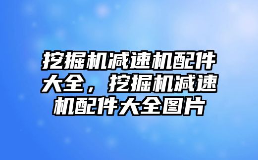 挖掘機減速機配件大全，挖掘機減速機配件大全圖片