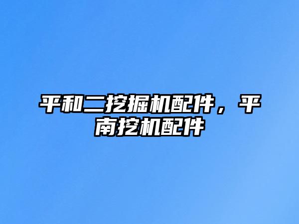 平和二挖掘機(jī)配件，平南挖機(jī)配件