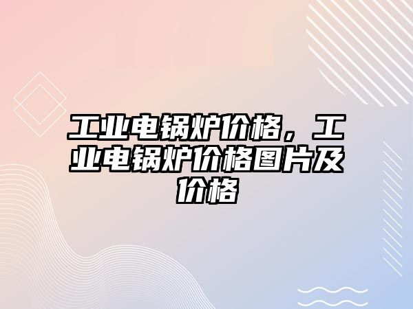 工業(yè)電鍋爐價格，工業(yè)電鍋爐價格圖片及價格