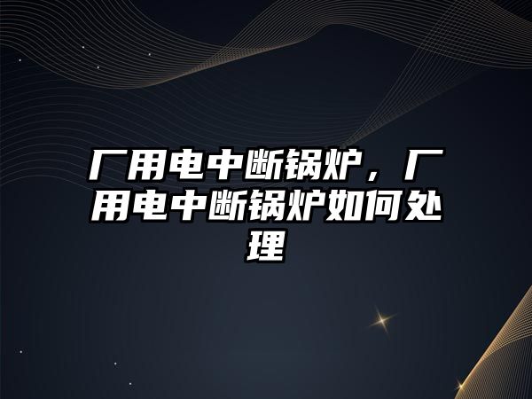 廠用電中斷鍋爐，廠用電中斷鍋爐如何處理