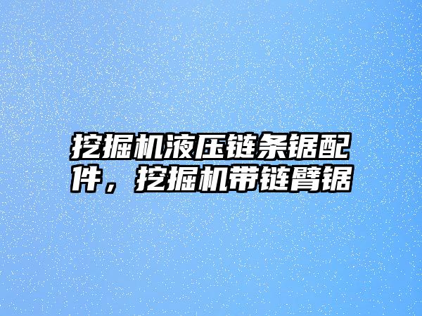 挖掘機液壓鏈條鋸配件，挖掘機帶鏈臂鋸