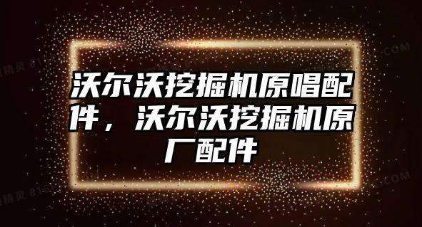 沃爾沃挖掘機原唱配件，沃爾沃挖掘機原廠配件