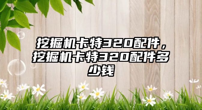 挖掘機(jī)卡特320配件，挖掘機(jī)卡特320配件多少錢