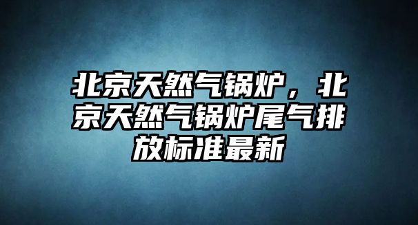 北京天然氣鍋爐，北京天然氣鍋爐尾氣排放標(biāo)準(zhǔn)最新