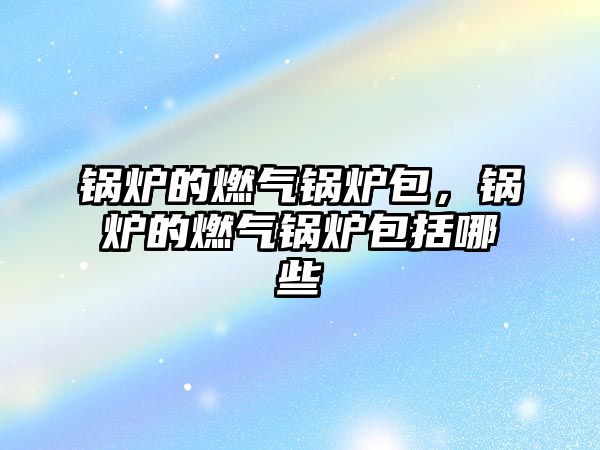 鍋爐的燃?xì)忮仩t包，鍋爐的燃?xì)忮仩t包括哪些