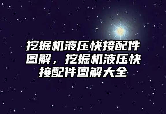 挖掘機液壓快接配件圖解，挖掘機液壓快接配件圖解大全