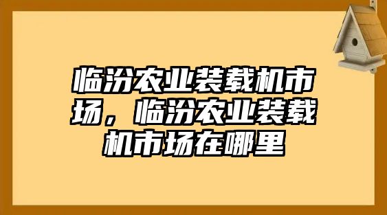 臨汾農(nóng)業(yè)裝載機(jī)市場(chǎng)，臨汾農(nóng)業(yè)裝載機(jī)市場(chǎng)在哪里