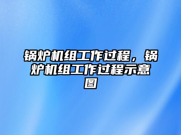 鍋爐機(jī)組工作過程，鍋爐機(jī)組工作過程示意圖