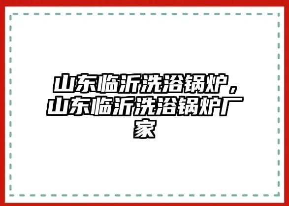 山東臨沂洗浴鍋爐，山東臨沂洗浴鍋爐廠家