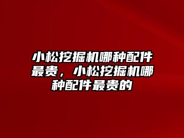 小松挖掘機哪種配件最貴，小松挖掘機哪種配件最貴的