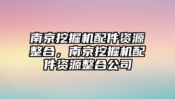 南京挖掘機(jī)配件資源整合，南京挖掘機(jī)配件資源整合公司