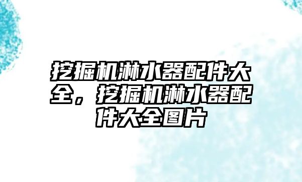 挖掘機淋水器配件大全，挖掘機淋水器配件大全圖片