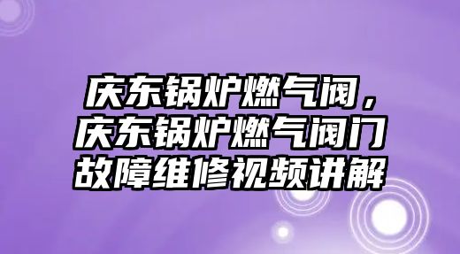 慶東鍋爐燃?xì)忾y，慶東鍋爐燃?xì)忾y門(mén)故障維修視頻講解