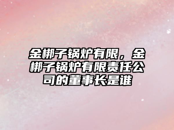 金梆子鍋爐有限，金梆子鍋爐有限責(zé)任公司的董事長是誰