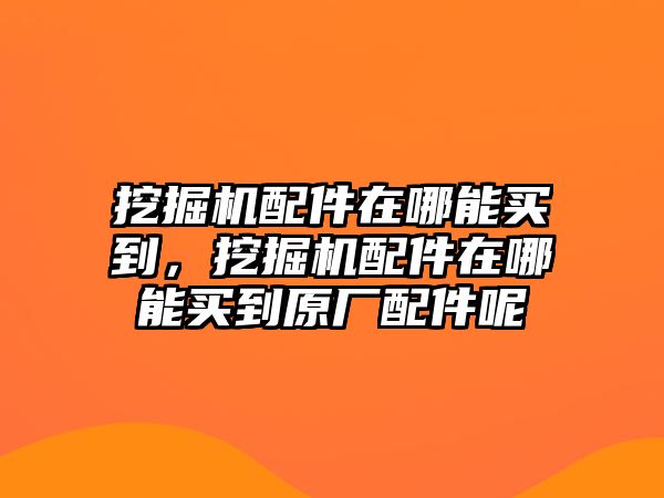 挖掘機(jī)配件在哪能買到，挖掘機(jī)配件在哪能買到原廠配件呢