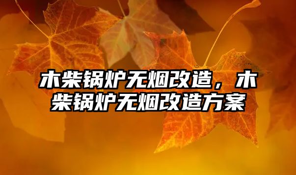 木柴鍋爐無煙改造，木柴鍋爐無煙改造方案