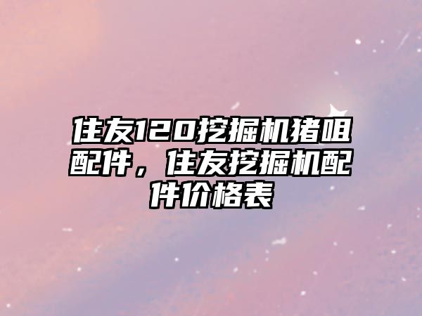 住友120挖掘機豬咀配件，住友挖掘機配件價格表