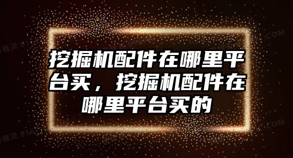 挖掘機(jī)配件在哪里平臺(tái)買(mǎi)，挖掘機(jī)配件在哪里平臺(tái)買(mǎi)的