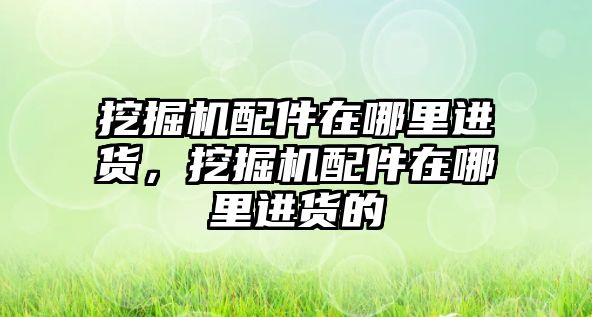 挖掘機配件在哪里進貨，挖掘機配件在哪里進貨的