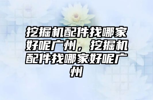 挖掘機配件找哪家好呢廣州，挖掘機配件找哪家好呢廣州