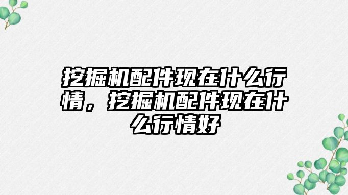 挖掘機配件現(xiàn)在什么行情，挖掘機配件現(xiàn)在什么行情好