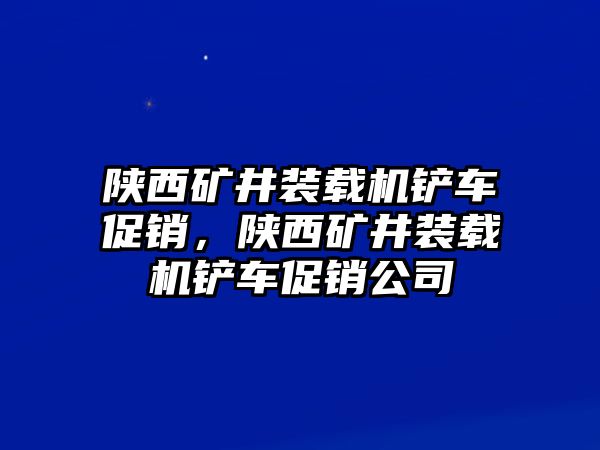 陜西礦井裝載機(jī)鏟車促銷，陜西礦井裝載機(jī)鏟車促銷公司