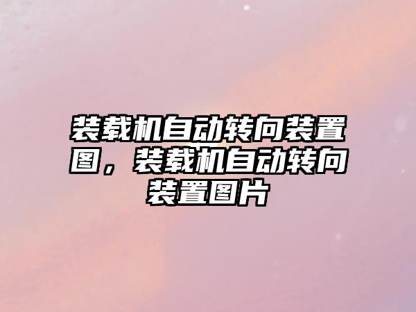 裝載機自動轉向裝置圖，裝載機自動轉向裝置圖片