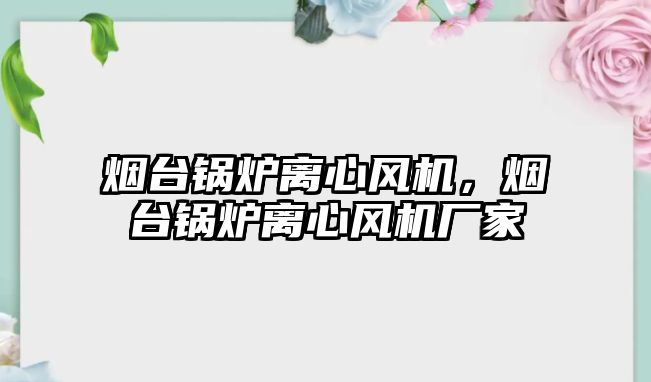 煙臺鍋爐離心風(fēng)機，煙臺鍋爐離心風(fēng)機廠家