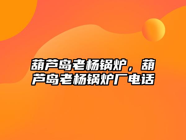 葫蘆島老楊鍋爐，葫蘆島老楊鍋爐廠電話