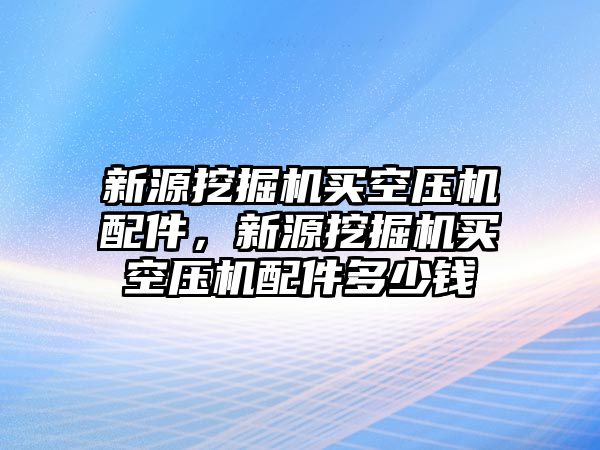 新源挖掘機(jī)買空壓機(jī)配件，新源挖掘機(jī)買空壓機(jī)配件多少錢