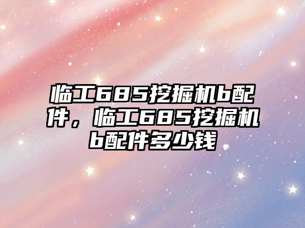 臨工685挖掘機(jī)b配件，臨工685挖掘機(jī)b配件多少錢