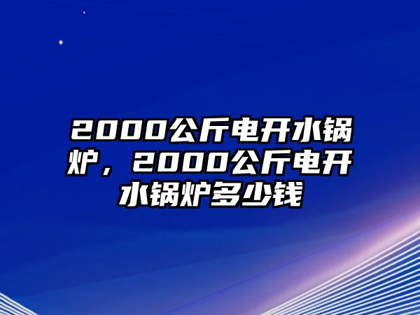 2000公斤電開水鍋爐，2000公斤電開水鍋爐多少錢