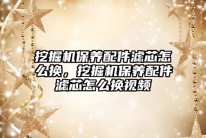 挖掘機保養(yǎng)配件濾芯怎么換，挖掘機保養(yǎng)配件濾芯怎么換視頻