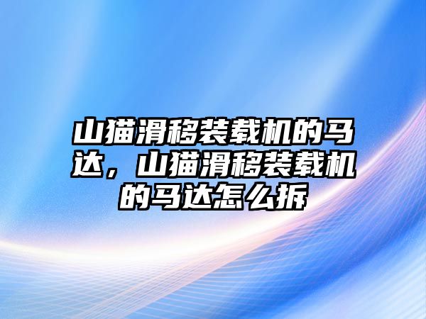 山貓滑移裝載機(jī)的馬達(dá)，山貓滑移裝載機(jī)的馬達(dá)怎么拆