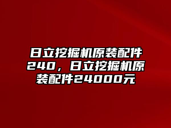 日立挖掘機(jī)原裝配件240，日立挖掘機(jī)原裝配件24000元